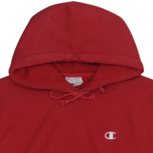 Champion Men's Red Reverse Weave Pullover Hoodie Size L