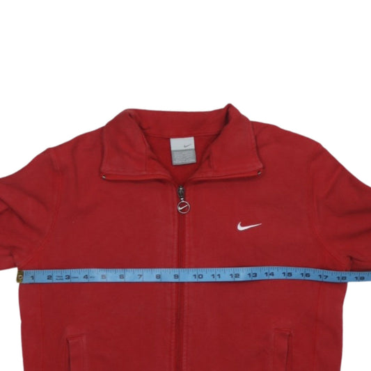 Nike Men's Red XL Track Jacket Full Zip Fleece Sportswear