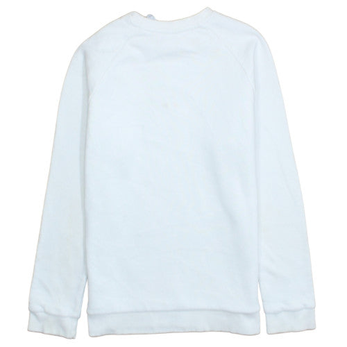 adidas Men’s White Crew Neck Pullover Sweatshirt Size S