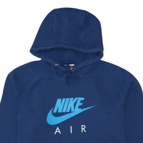 Nike Air Men's Blue Pullover Hoodie Size M Fleece Sportswear