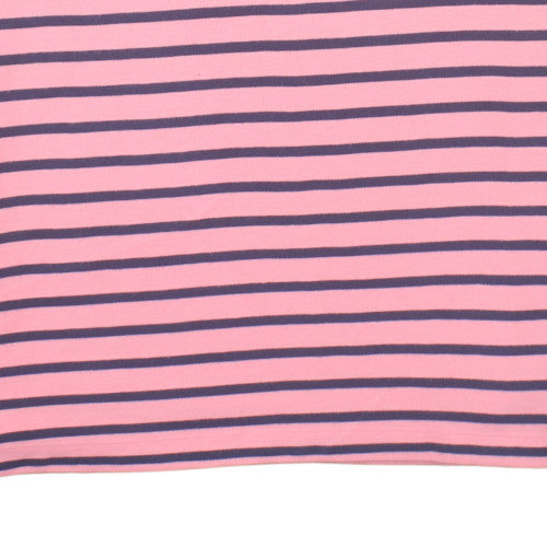 Nautica Men’s Pink Striped Classic Fit Polo Shirt Size L