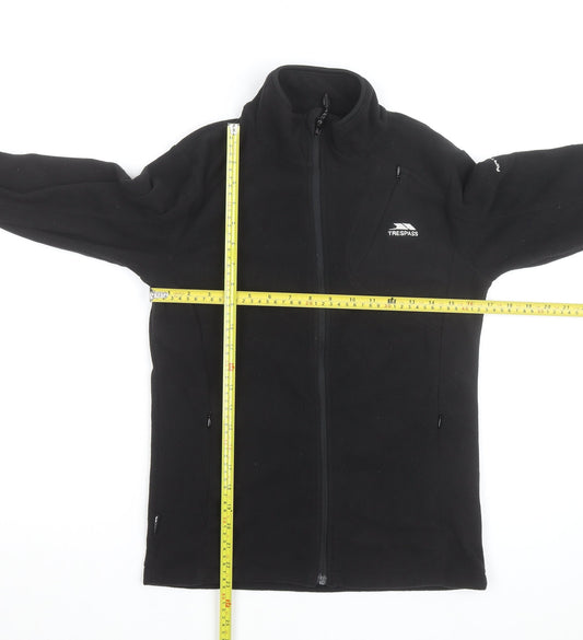 Trespass Womens Black Fleece Full Zip Jacket Size 10 Regular Fit