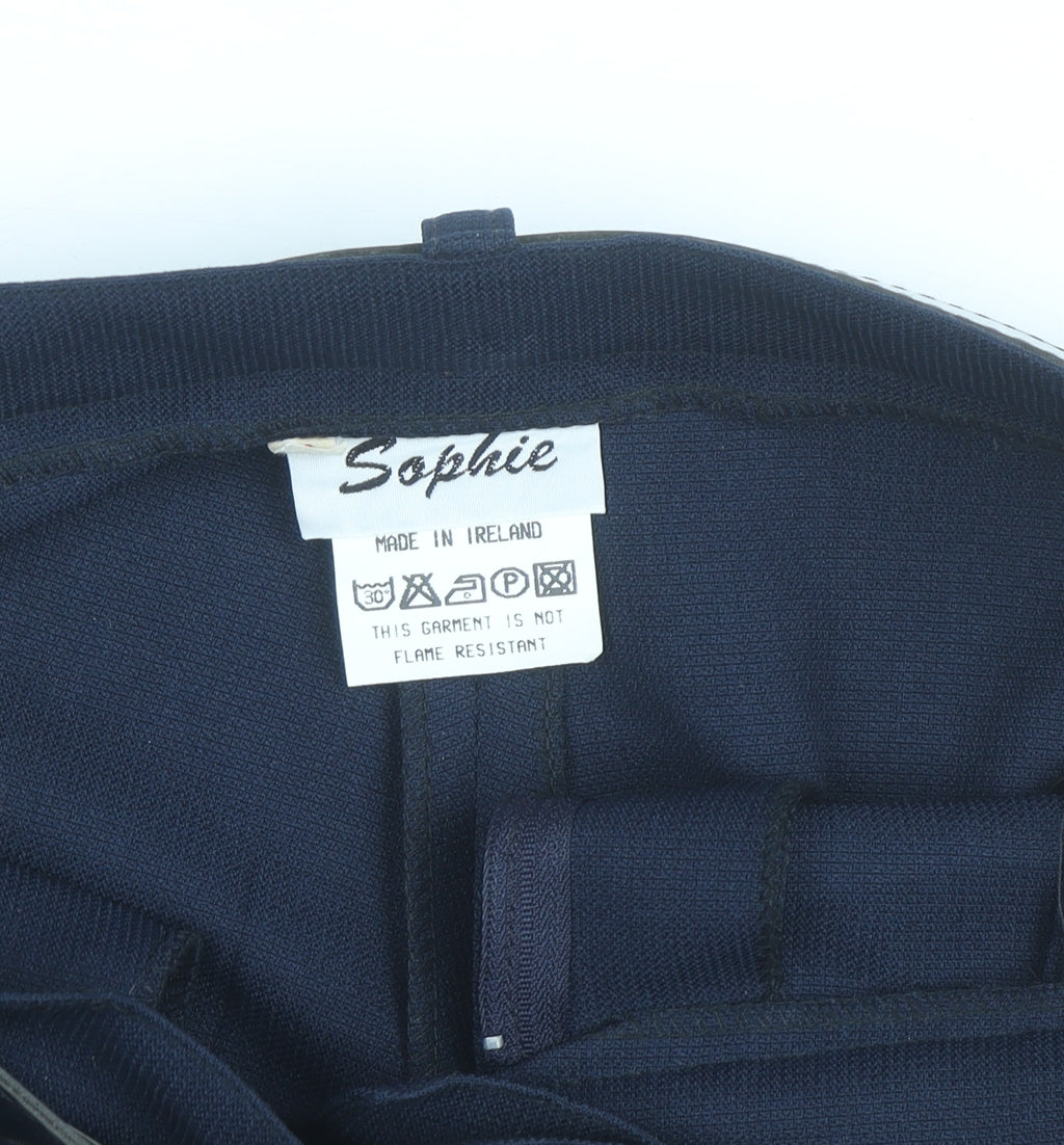 Sophie Women’s Navy Blue Size 12 Bermuda Pleated Shorts with Belt
