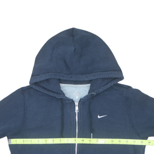 Nike Men's Blue Full Zip Hoodie Size M Cotton Fleece Sweatshirt