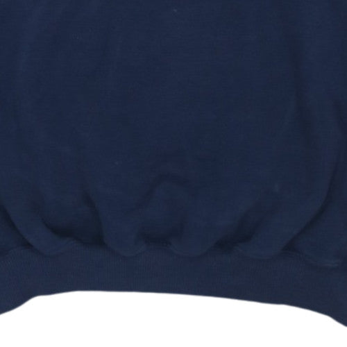 Umbro Men’s Blue Pullover Sweatshirt L Embroidered Logo Retro Sports