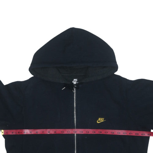 Nike Men Black Full Zip Fleece Hoodie M Regular Fit Sportswear