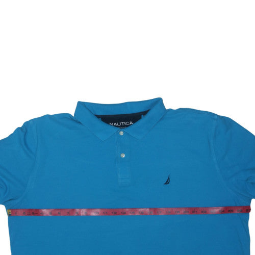 Nautica Men's Blue Slim Fit 3XL Cotton Polo Shirt