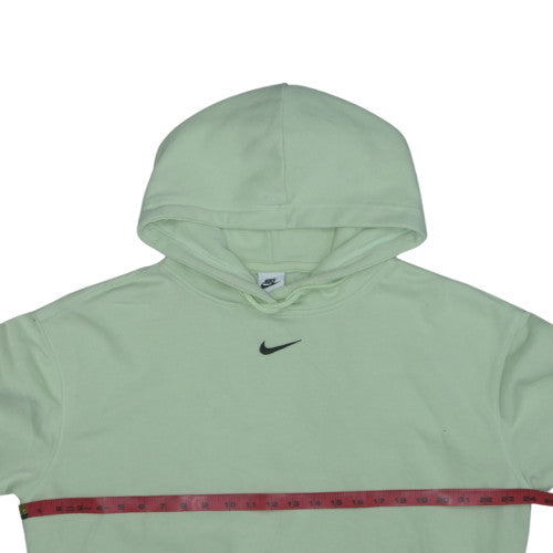 Nike Women's Green Pullover Hoodie Small Fleece Cotton Blend