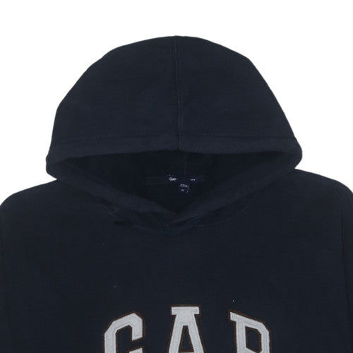 GAP Men's Black XL Pullover Hoodie Fleece Logo Sweatshirt