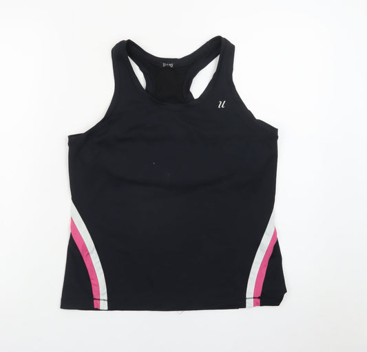 USA Pro Womens Black XL Racerback Tank Top Gym & Training