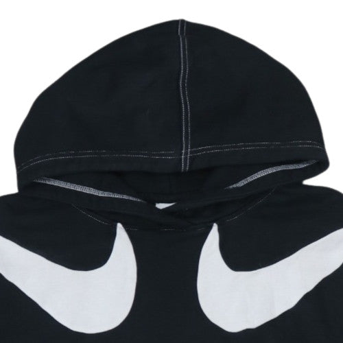 Nike Men's Black Pullover Hoodie Small Graphic Logo Fleece