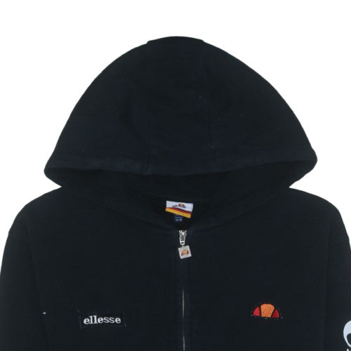 Additional view of Ellesse Men's Black Full Zip Hoodie, size L, Sports Fleece
