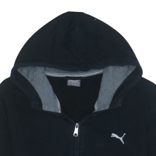 Additional view of Puma Men's Black Full Zip Hoodie L Fleece Logo Sportswear