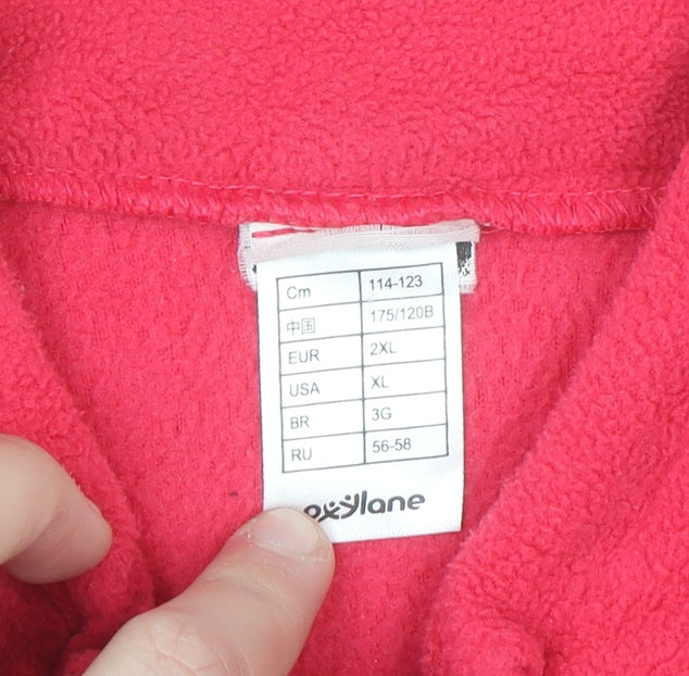 Oxylane Women’s Pink Full Zip Fleece Sweatshirt Size 2XL