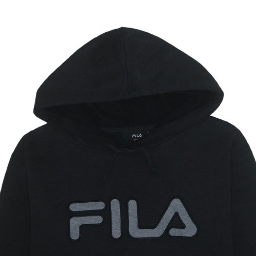 FILA Men's Black XL Pullover Hoodie Sweatshirt with Logo