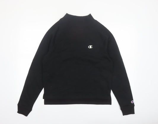 Champion Women's Black Small Crew Neck Pullover Sweatshirt