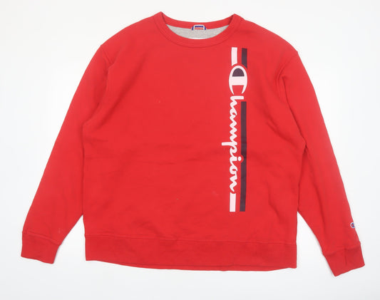 Champion Men’s Red XL Pullover Graphic Sweatshirt