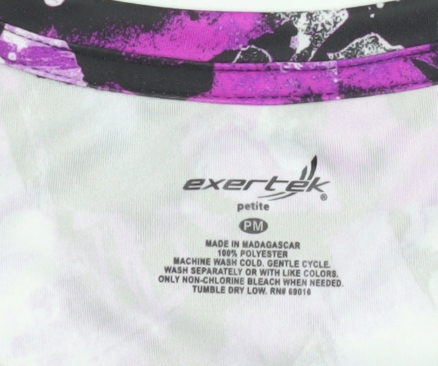 Exertek Women’s Purple Petites Medium Activewear T-Shirt