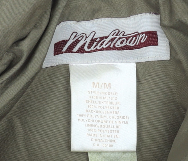 Midtown Men's Black Water Resistant Parka Jacket Size M