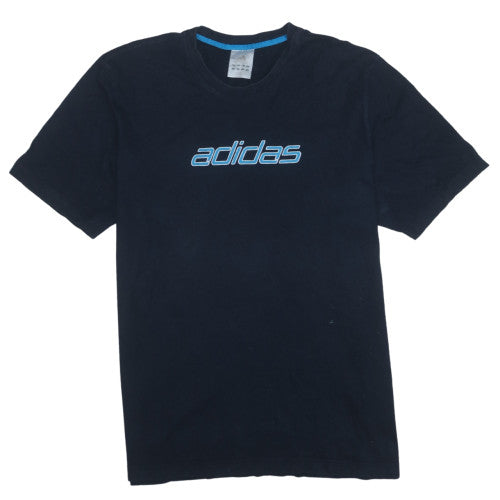 Adidas Mens Black Short Sleeve Crew Neck Cotton Sports T-Shirt L