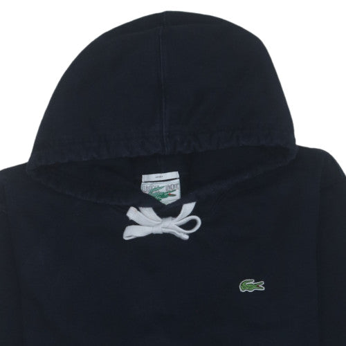 Lacoste Unisex Black XL Classic Pullover Hoodie with Logo