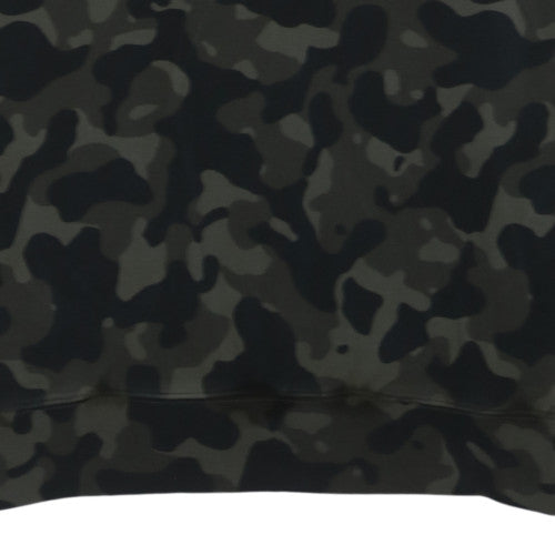 Hugo Boss Men's Green Camouflage Pullover Hoodie Size L Cotton Blend