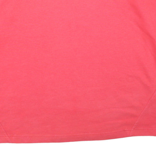 Reebok Mens Red Long Sleeve Rugby Polo Shirt Size L