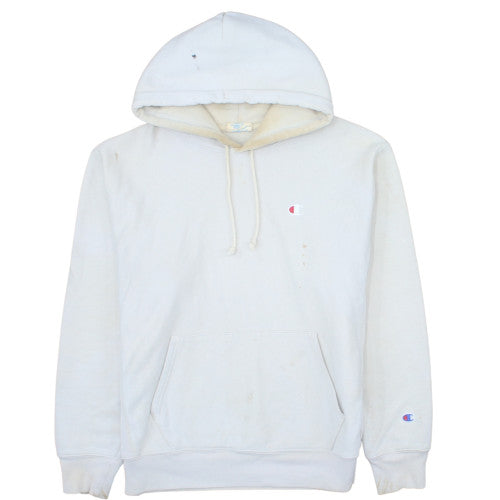 Champion Men’s White Reverse Weave Pullover Hoodie Size L