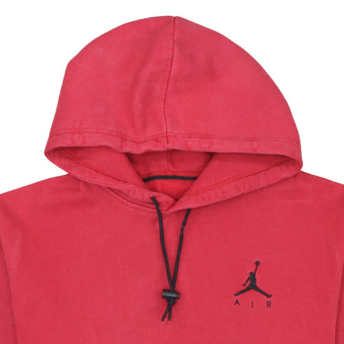Jordan Men's Red Pullover Hoodie Medium Regular Fit Fleece