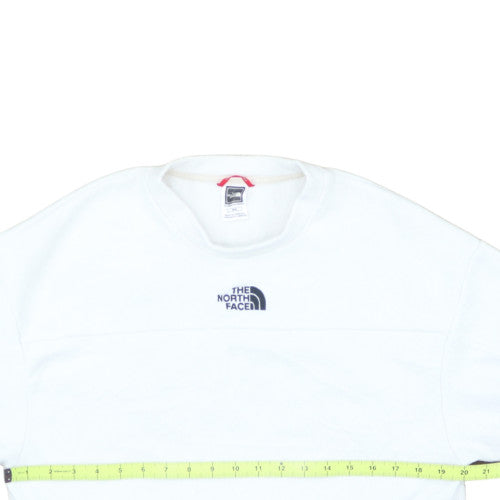 The North Face Womens White Fleece Pullover Sweatshirt M Regular Fit