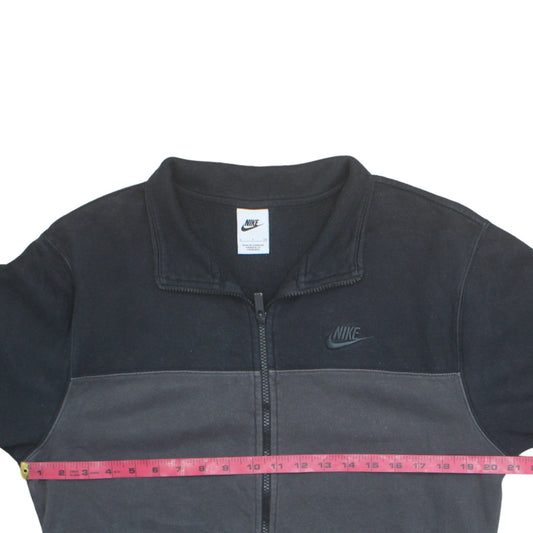 Nike Men's Black Full Zip Fleece Sweatshirt Size S Regular Fit