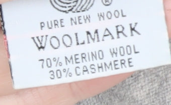 WoolOvers Women Grey Merino Wool Cashmere Tunic Jumper Size L