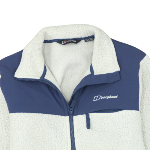 Berghaus Men's White Fleece Jacket M Lightweight Full Zip Outdoor