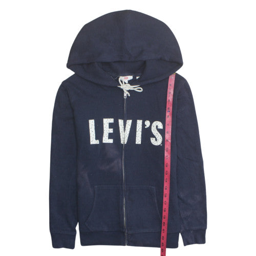 Levi's Men's Blue Full Zip Hoodie M Regular Fleece Sweatshirt
