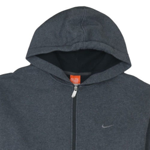 Nike Men's Grey XL Full Zip Hoodie Fleece Sweatshirt