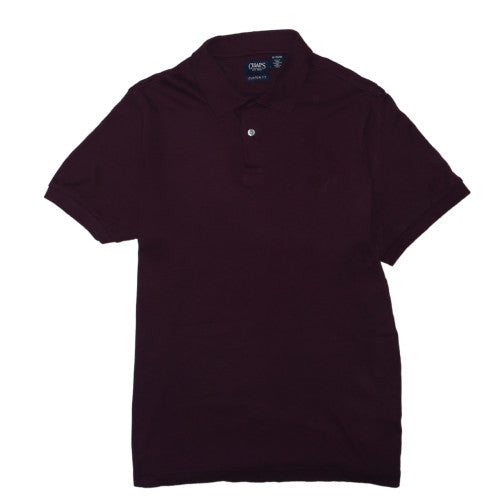 Chaps Men's Brown XL Slim Fit Short Sleeve Polo Shirt
