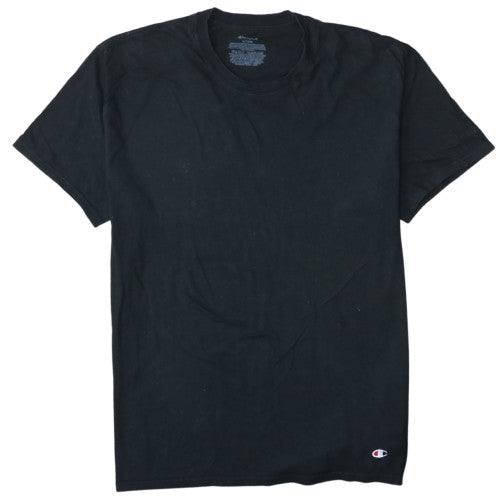 Champion Men's Black XLT Crew Neck Cotton Jersey T-Shirt