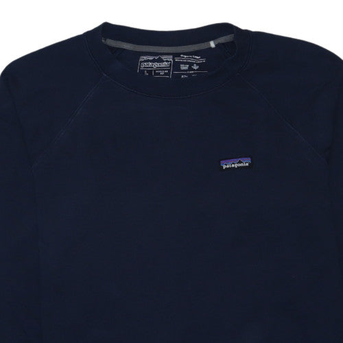 Patagonia Men's Navy Sweatshirt L Regular Fit Organic Cotton Pullover