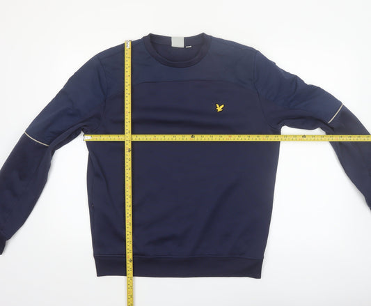 Lyle & Scott Men’s Blue Crew Neck Pullover Sweatshirt M Sports Style