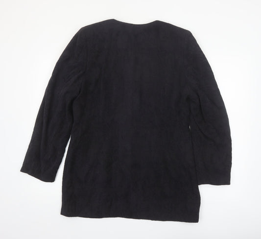 Marks and Spencer Women’s Black Classic Long Sleeve Mid-Length Coat Size 16