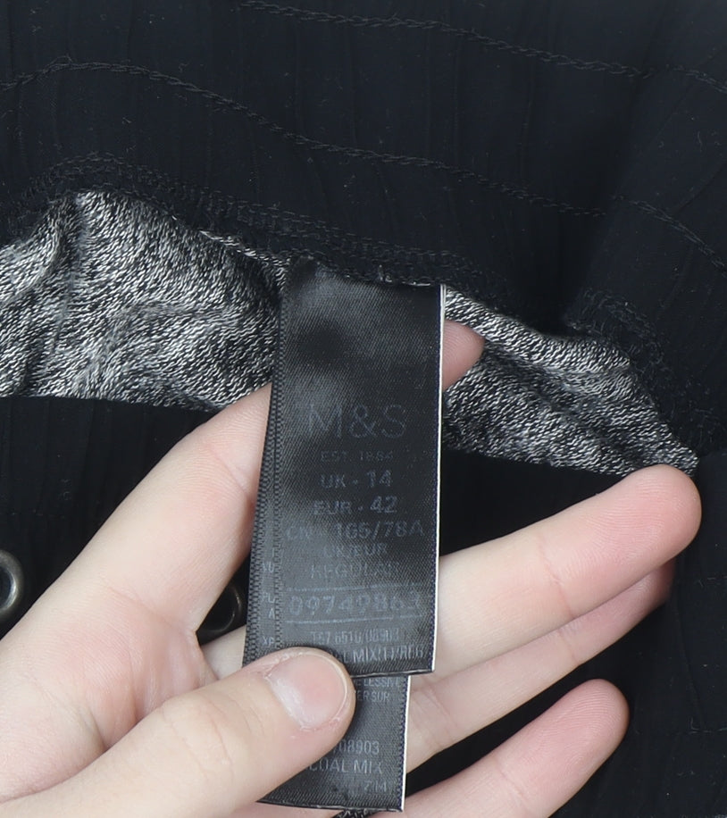 Marks and Spencer Womens Grey Size 14 Jogger Trousers