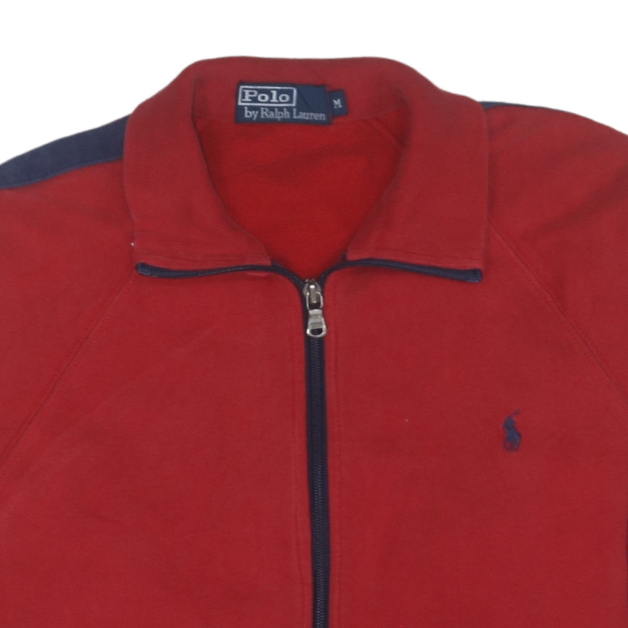 Polo Ralph Lauren Men's Red Full Zip Cotton Sweatshirt M