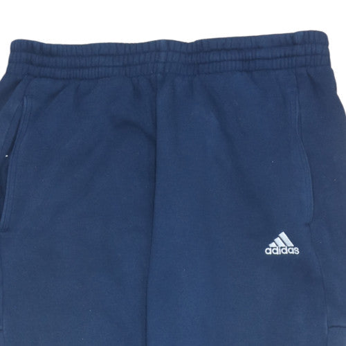 Adidas Men's Blue Jogger Sweatpants L Fleece Activewear Trousers