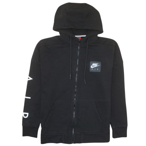 Nike Mens Black Full Zip Hoodie L Sportswear Fleece Sweatshirt