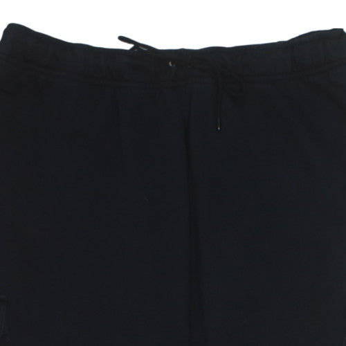 Nike Women's Black Fleece Cargo Trousers XL Elastic Waist Sportswear