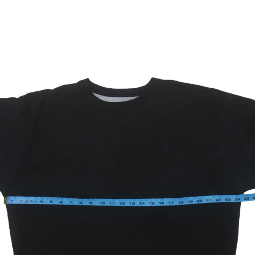 Champion Men's Black L Pullover Crew Neck Sweatshirt