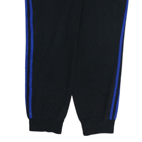 Adidas Women Black Jogger Trousers Size 12-14 Fleece Comfortable Sportswear