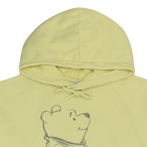 Disney Primark Women Yellow Winnie the Pooh Pullover Hoodie Size M 12/14