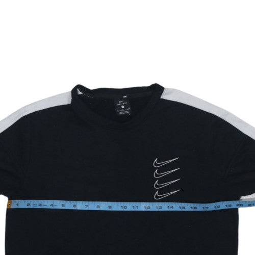 Nike Men's Black S Dri-Fit Crew Neck Pullover Sweatshirt