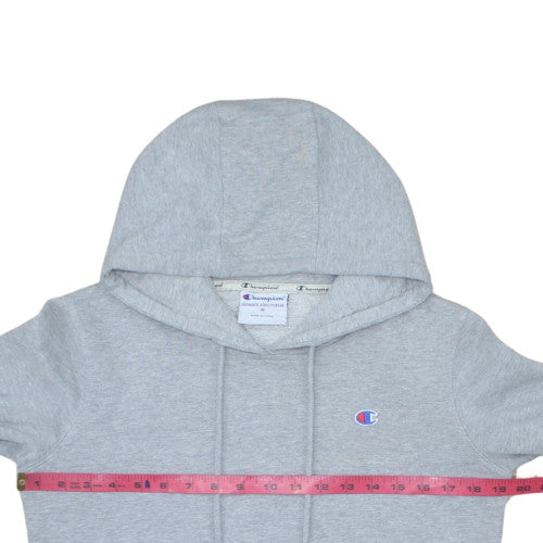 Champion Women's Grey Pullover Hoodie Medium Cotton Blend Athleticwear